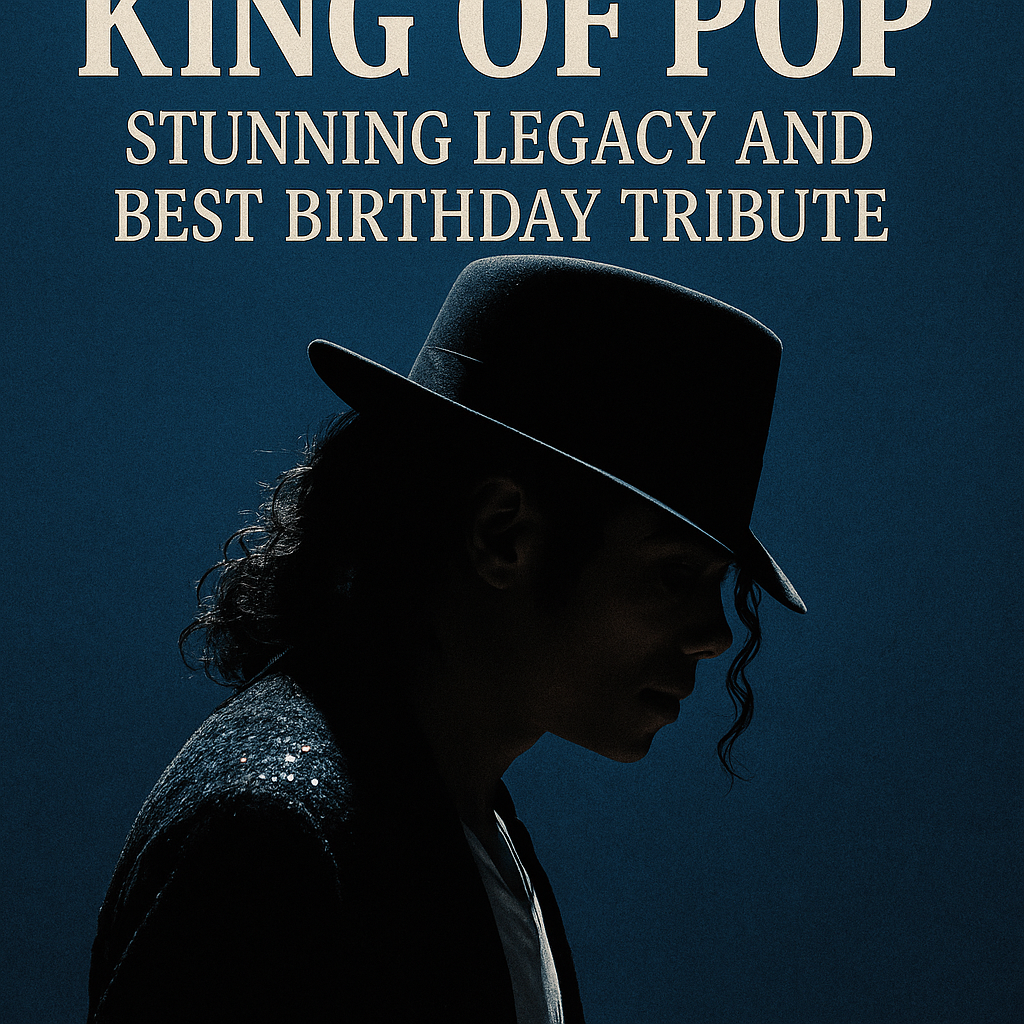 Generate a high-quality, relevant image prompt for an article about: King of Pop: Stunning Legacy an