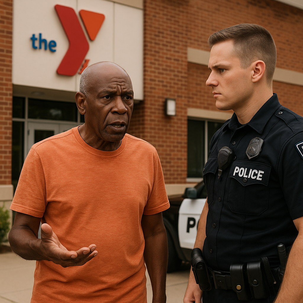 Generate a high-quality, relevant image prompt for an article about: YMCA Shocker: Cops Called on Bl