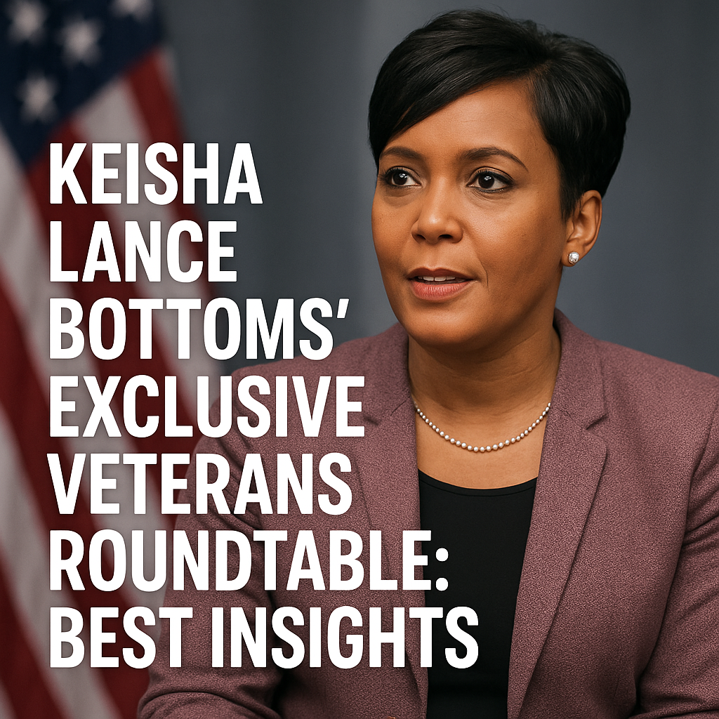 Generate a high-quality, relevant image prompt for an article about: Keisha Lance Bottoms’ Exclusive