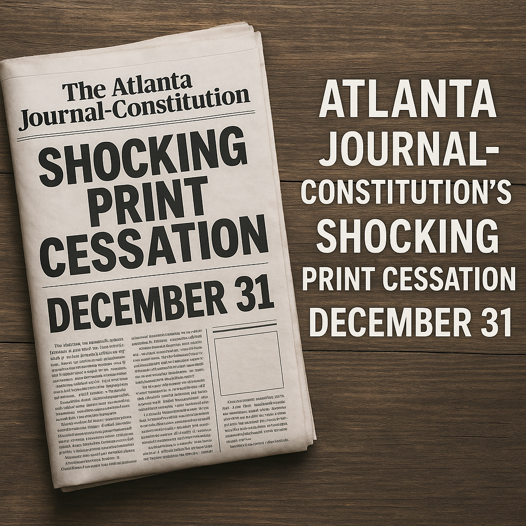 Generate a high-quality, relevant image prompt for an article about: Atlanta Journal-Constitution’s