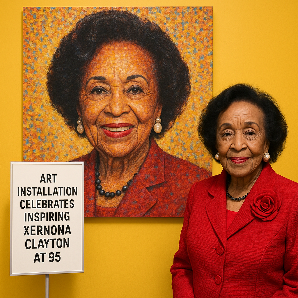 Generate a high-quality, relevant image prompt for an article about: Art Installation Celebrates Ins