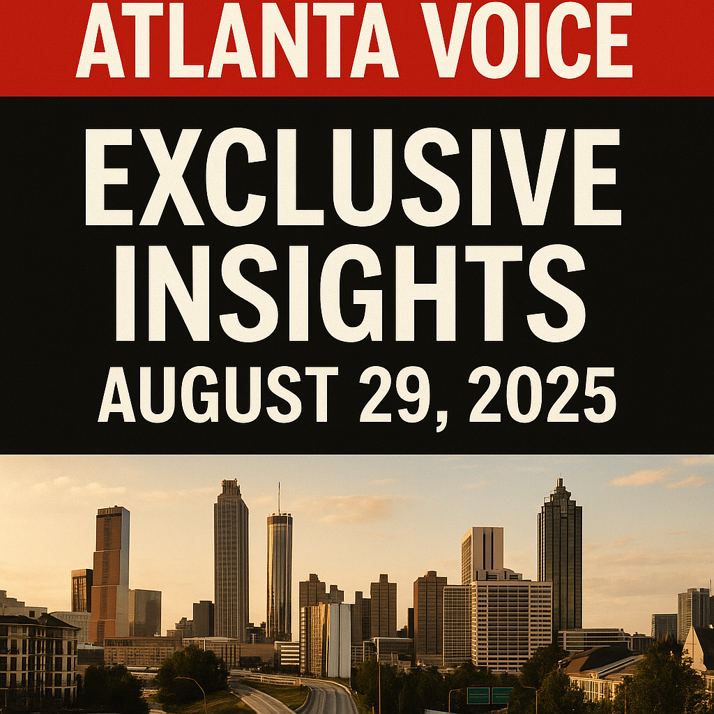 Generate a high-quality, relevant image prompt for an article about: Atlanta Voice: Exclusive Insigh