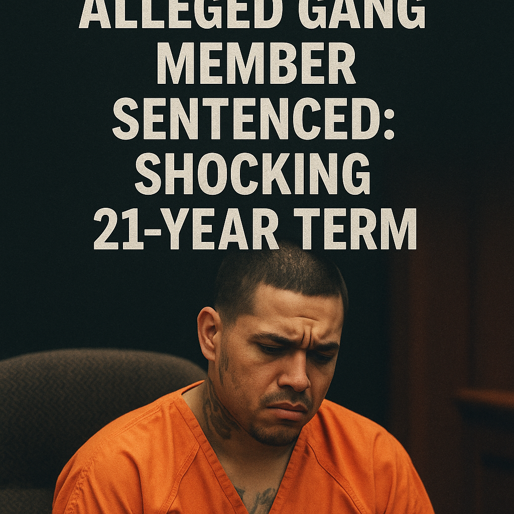 Generate a high-quality, relevant image prompt for an article about: Alleged Gang Member Sentenced: