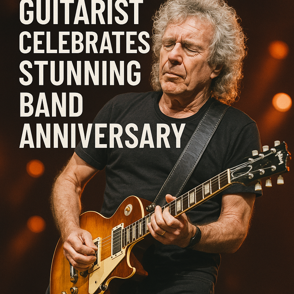 Generate a high-quality, relevant image prompt for an article about: Rock’s Greatest Guitarist Celeb