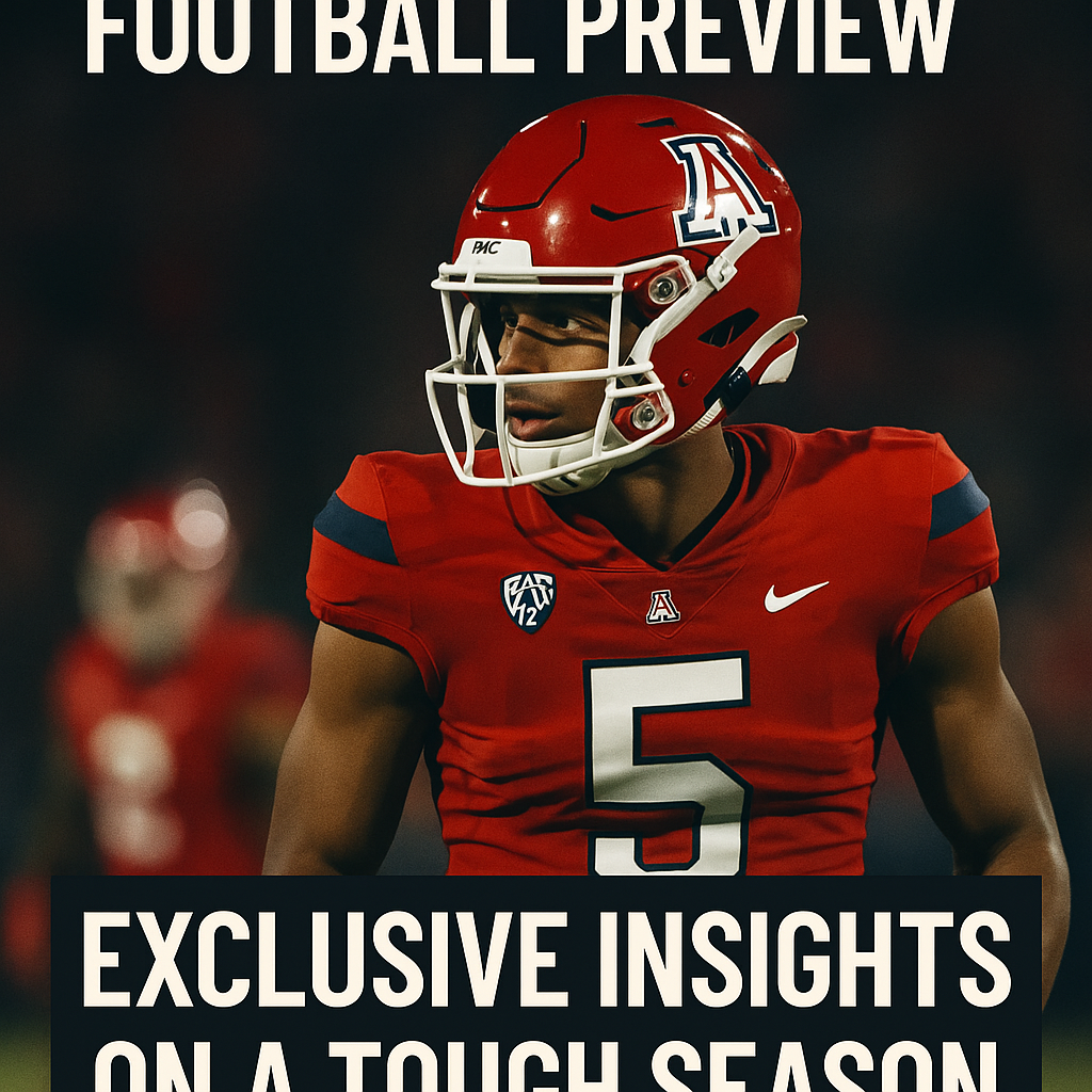 Generate a high-quality, relevant image prompt for an article about: Arizona Football Preview: Exclu