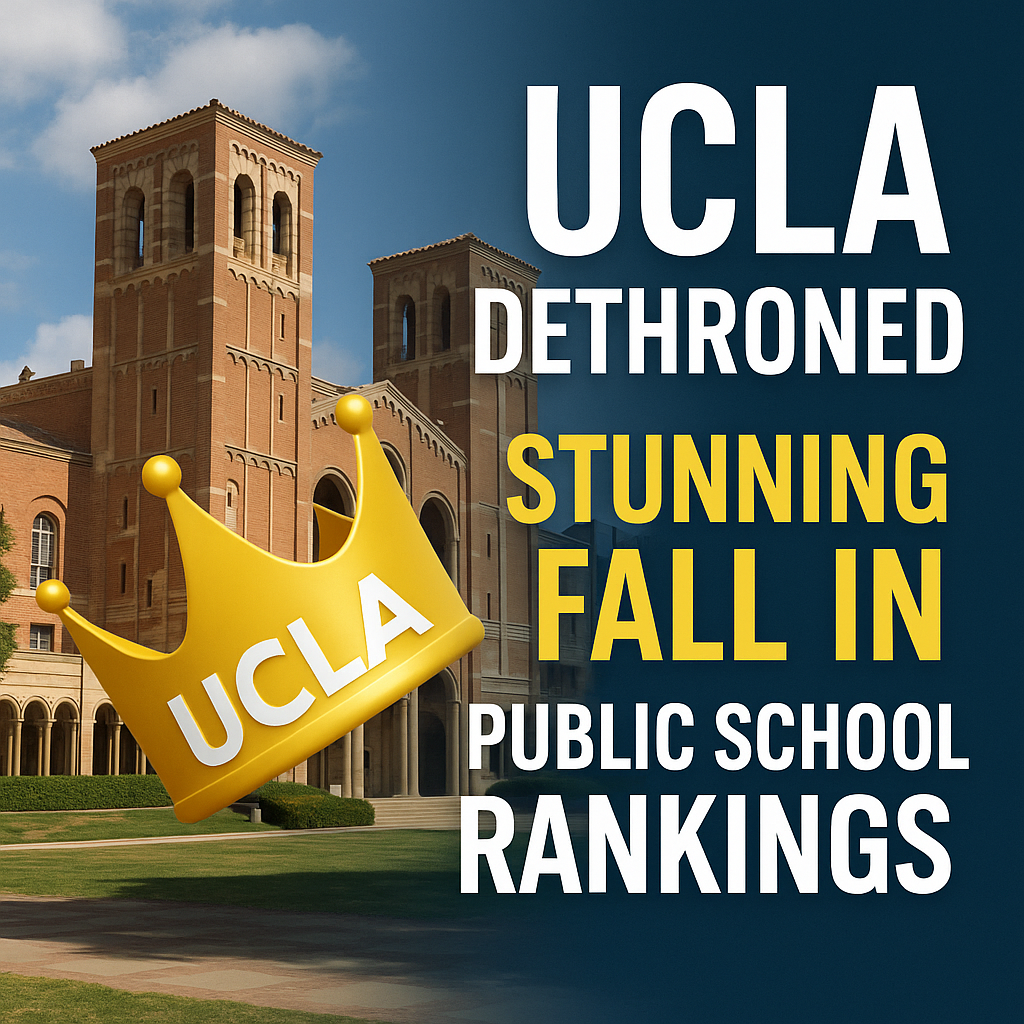 Generate a high-quality, relevant image prompt for an article about: UCLA Dethroned: Stunning Fall i