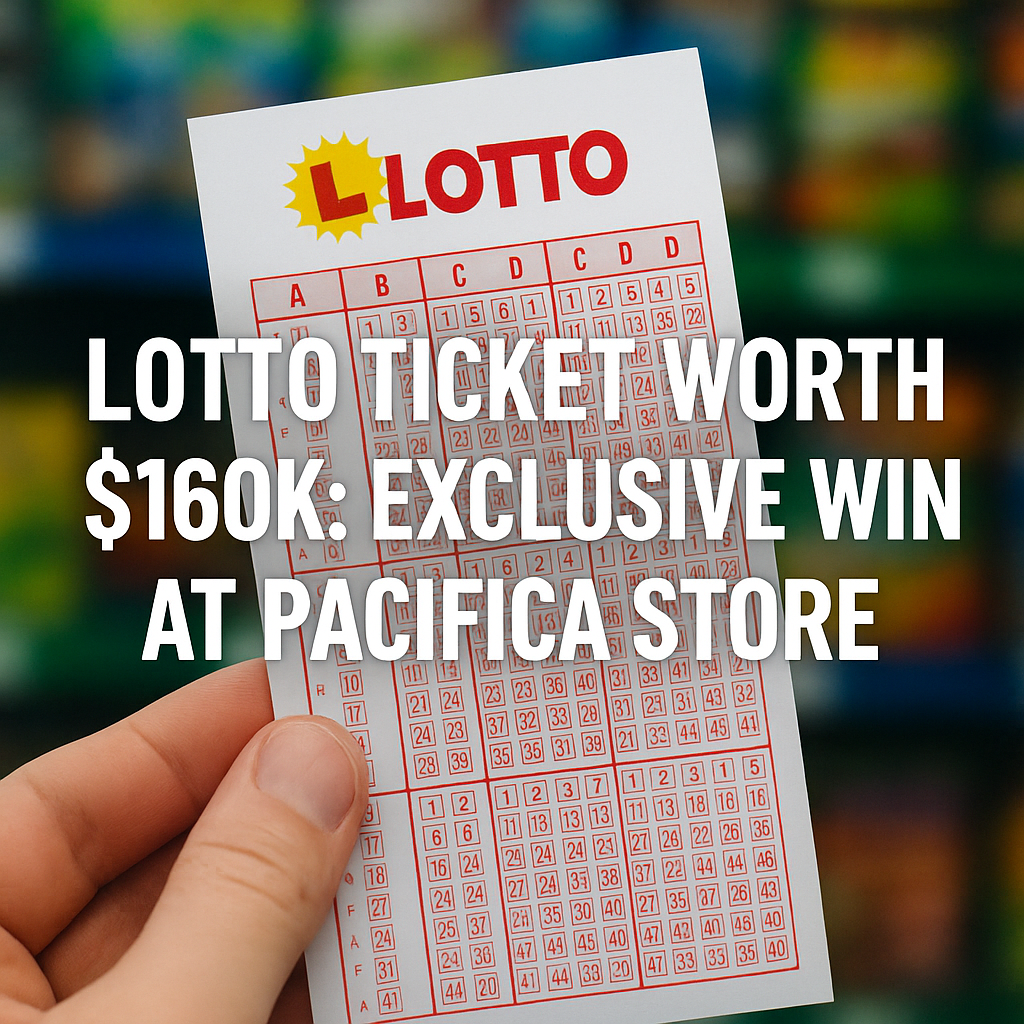 Generate a high-quality, relevant image prompt for an article about: Lotto Ticket Worth $160K: Exclu