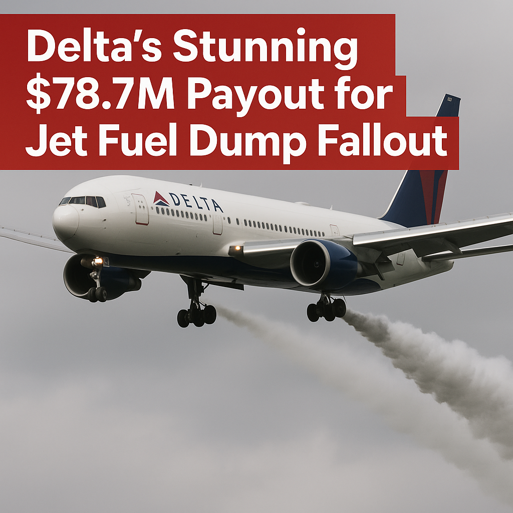 Generate a high-quality, relevant image prompt for an article about: Delta’s Stunning $78.7M Payout