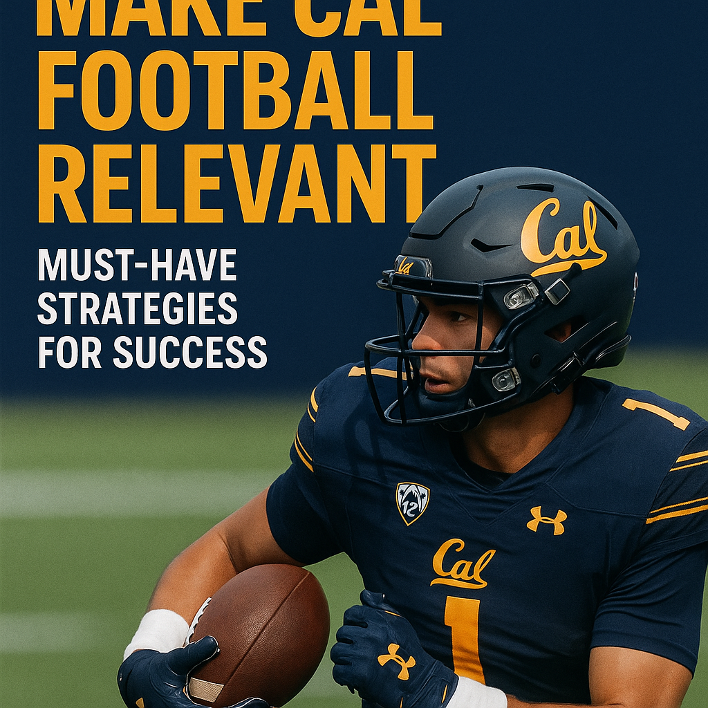 Generate a high-quality, relevant image prompt for an article about: Make Cal Football Relevant: Mus