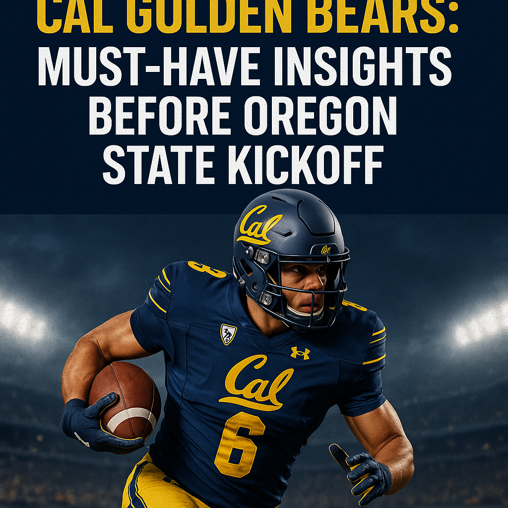 Generate a high-quality, relevant image prompt for an article about: Cal Golden Bears: Must-Have Ins