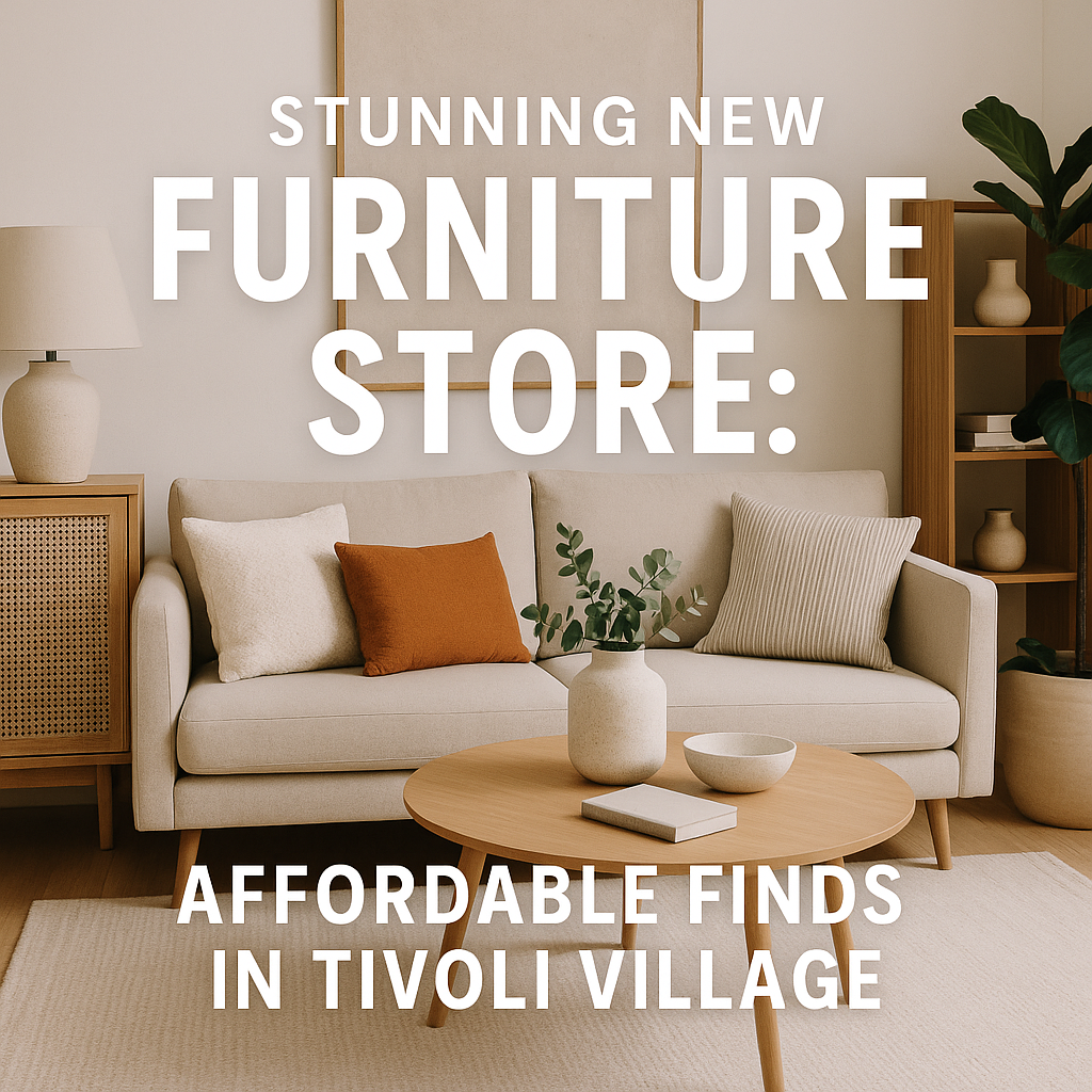 Generate a high-quality, relevant image prompt for an article about: Stunning New Furniture Store: A