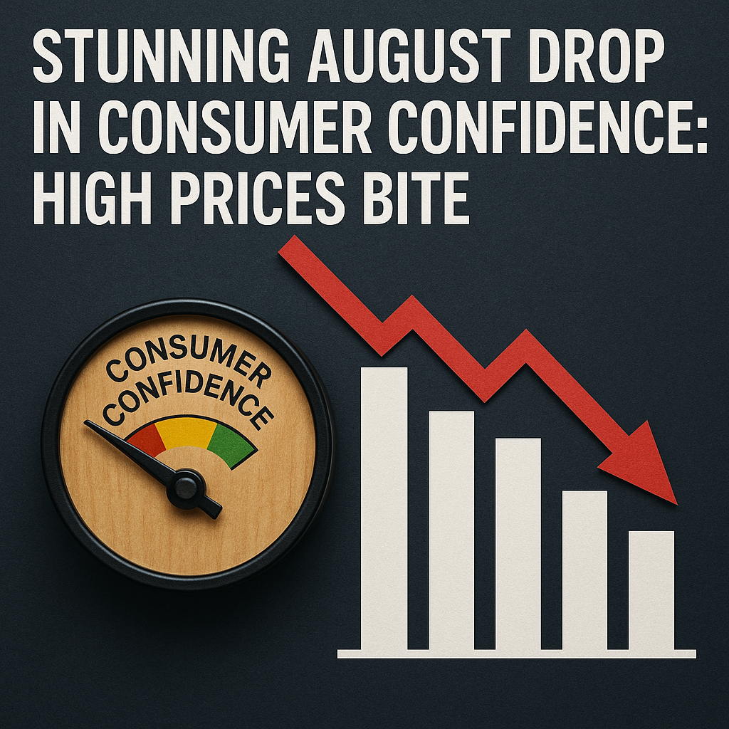 Generate a high-quality, relevant image prompt for an article about: Stunning August Drop in Consume