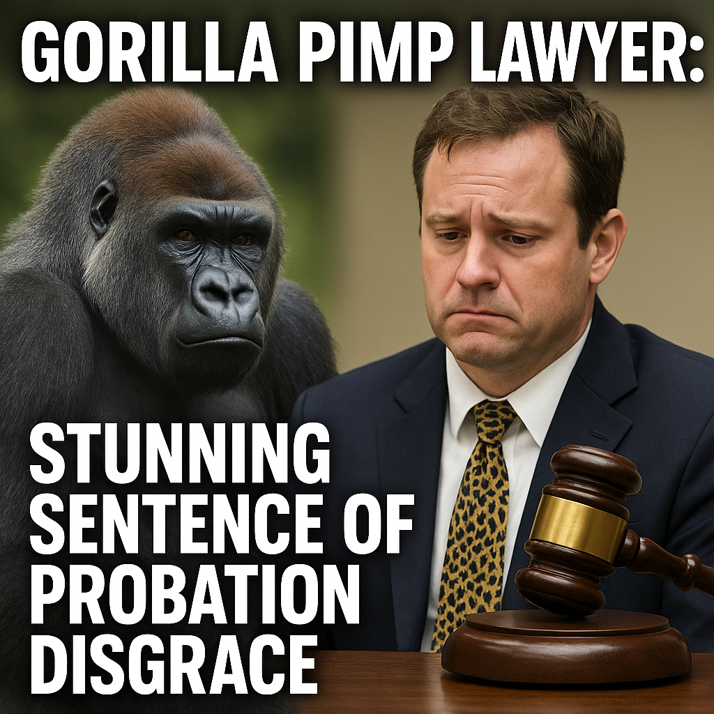 Generate a high-quality, relevant image prompt for an article about: Gorilla Pimp Lawyer: Stunning S