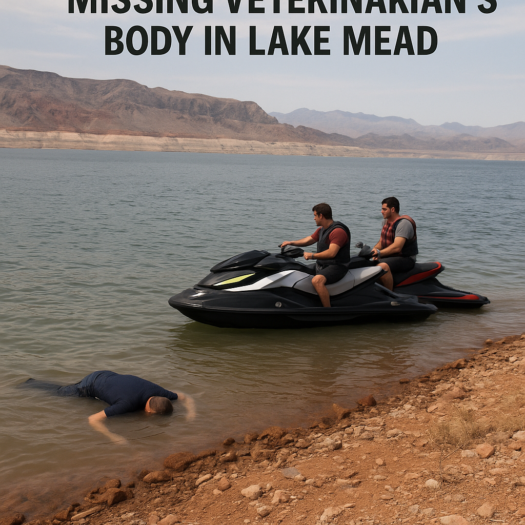 Generate a high-quality, relevant image prompt for an article about: Jet Skiers Discover Missing Vet