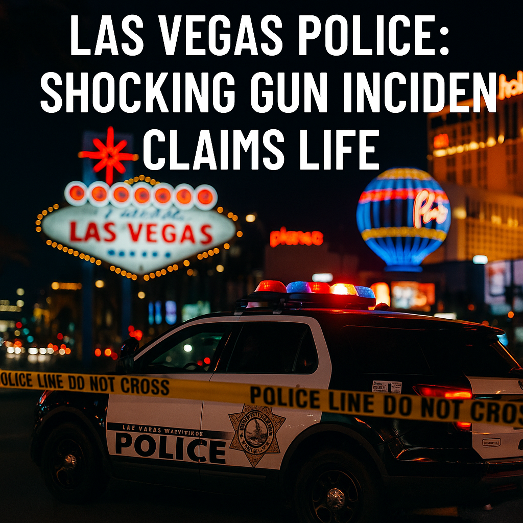 Generate a high-quality, relevant image prompt for an article about: Las Vegas Police: Shocking Gun