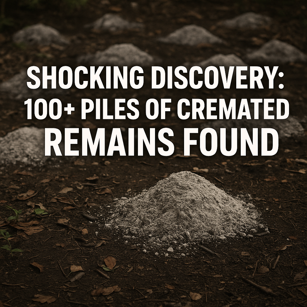 Generate a high-quality, relevant image prompt for an article about: Shocking Discovery: 100+ Piles