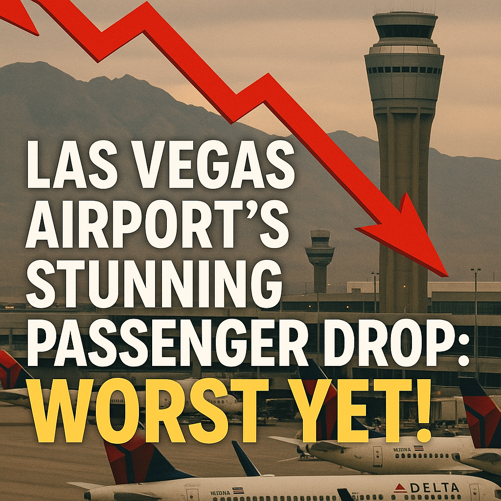 Generate a high-quality, relevant image prompt for an article about: Las Vegas Airport’s Stunning Pa