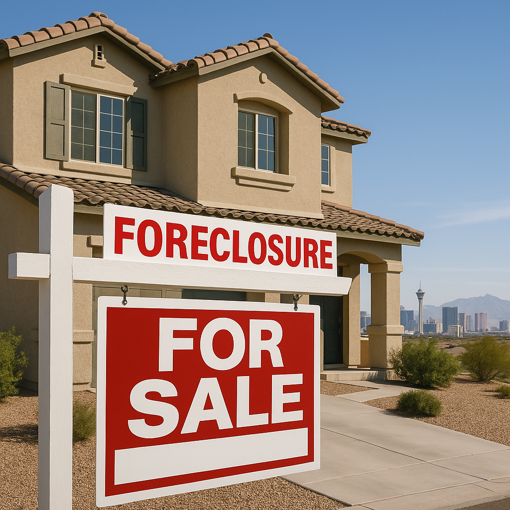 Generate a high-quality, relevant image prompt for an article about: Nevada Foreclosures: Stunning I