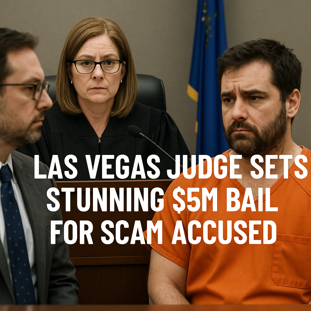 Generate a high-quality, relevant image prompt for an article about: Las Vegas Judge Sets Stunning $