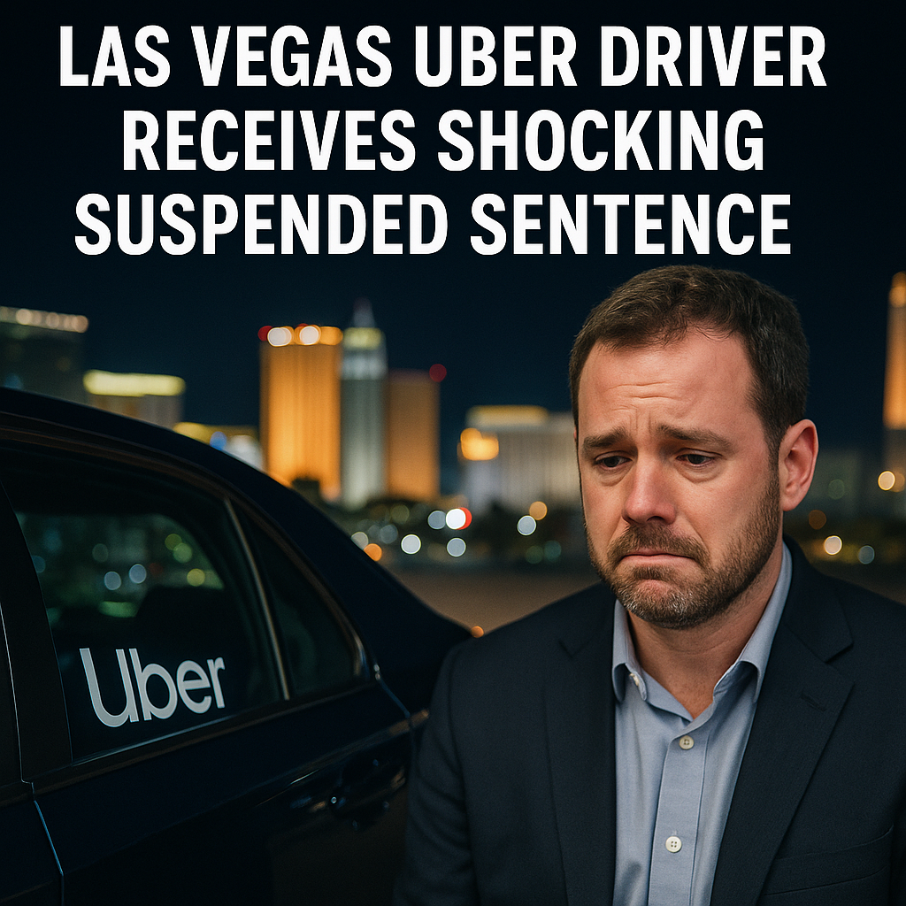 Generate a high-quality, relevant image prompt for an article about: Las Vegas Uber Driver Receives