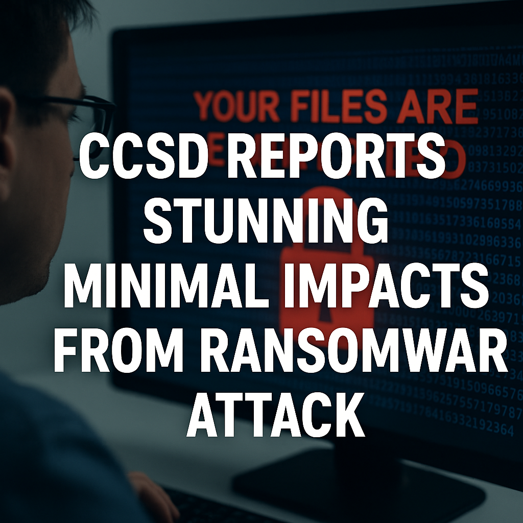 Generate a high-quality, relevant image prompt for an article about: CCSD Reports Stunning Minimal I