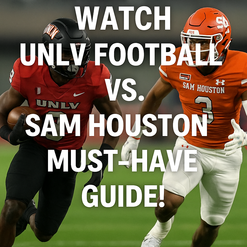 Generate a high-quality, relevant image prompt for an article about: Watch UNLV Football vs. Sam Hou