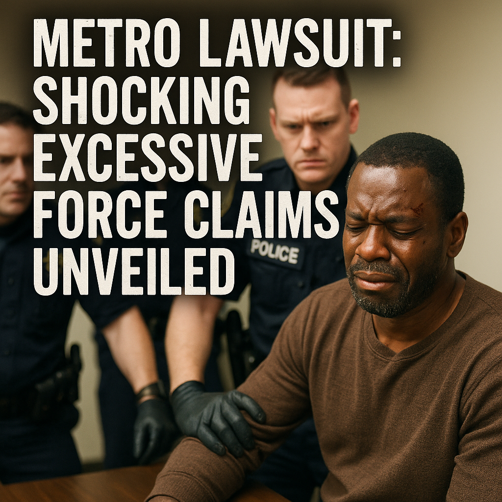 Generate a high-quality, relevant image prompt for an article about: Metro Lawsuit: Shocking Excessi