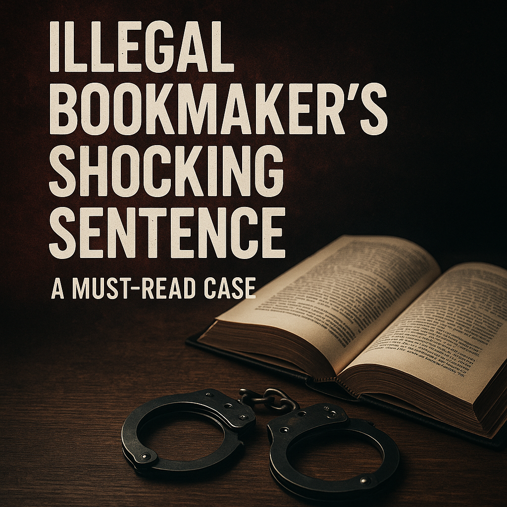 Generate a high-quality, relevant image prompt for an article about: Illegal Bookmaker’s Shocking Se