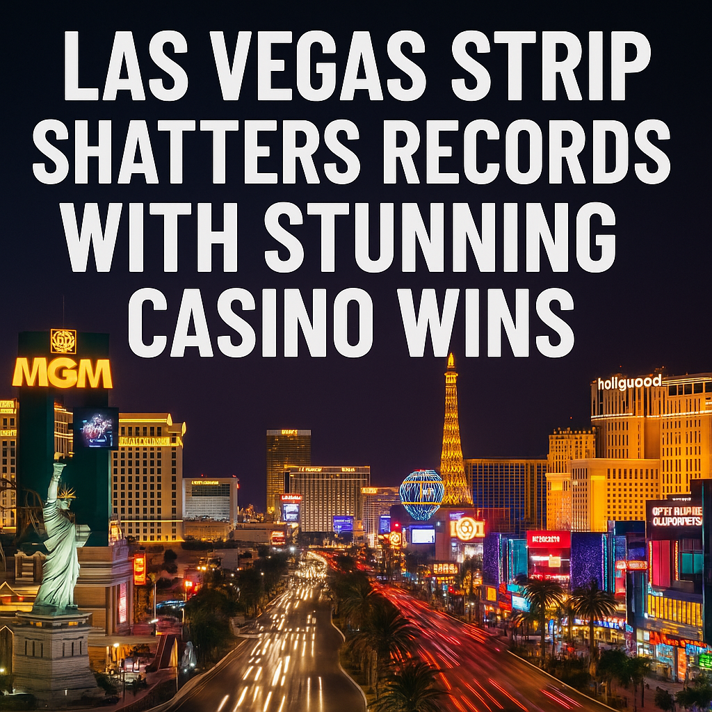 Generate a high-quality, relevant image prompt for an article about: Las Vegas Strip Shatters Record