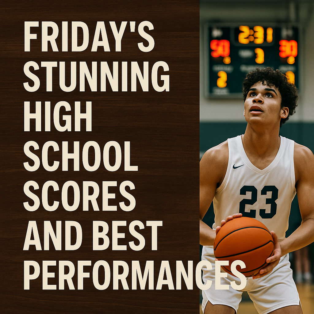 Generate a high-quality, relevant image prompt for an article about: Friday’s Stunning High School S