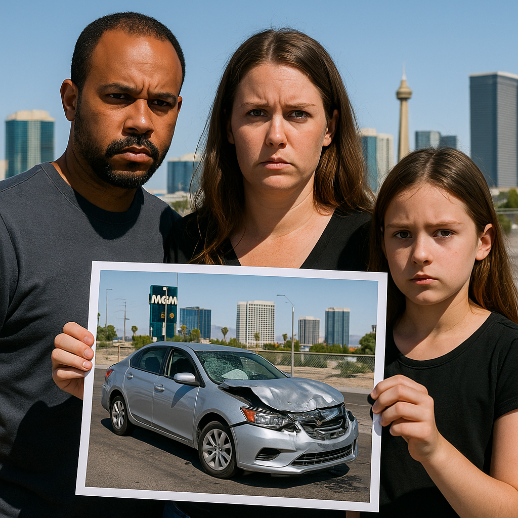 Generate a high-quality, relevant image prompt for an article about: Las Vegas Family Seeks Answers
