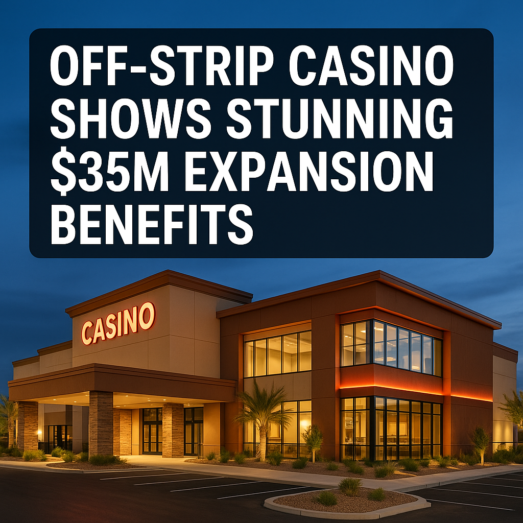 Generate a high-quality, relevant image prompt for an article about: Off-Strip Casino Shows Stunning