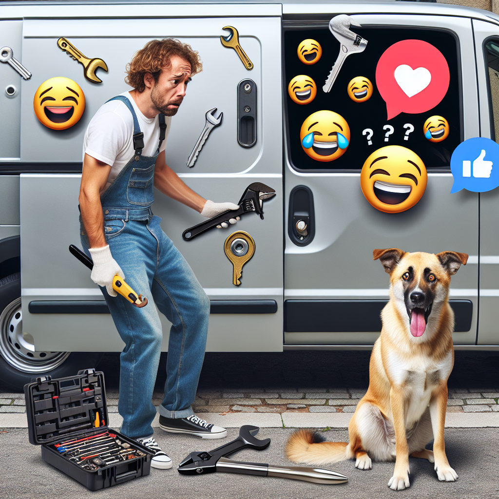 Locksmith's Dog Locks Him Out of Van, Sparking Ironic Social Media Reactions