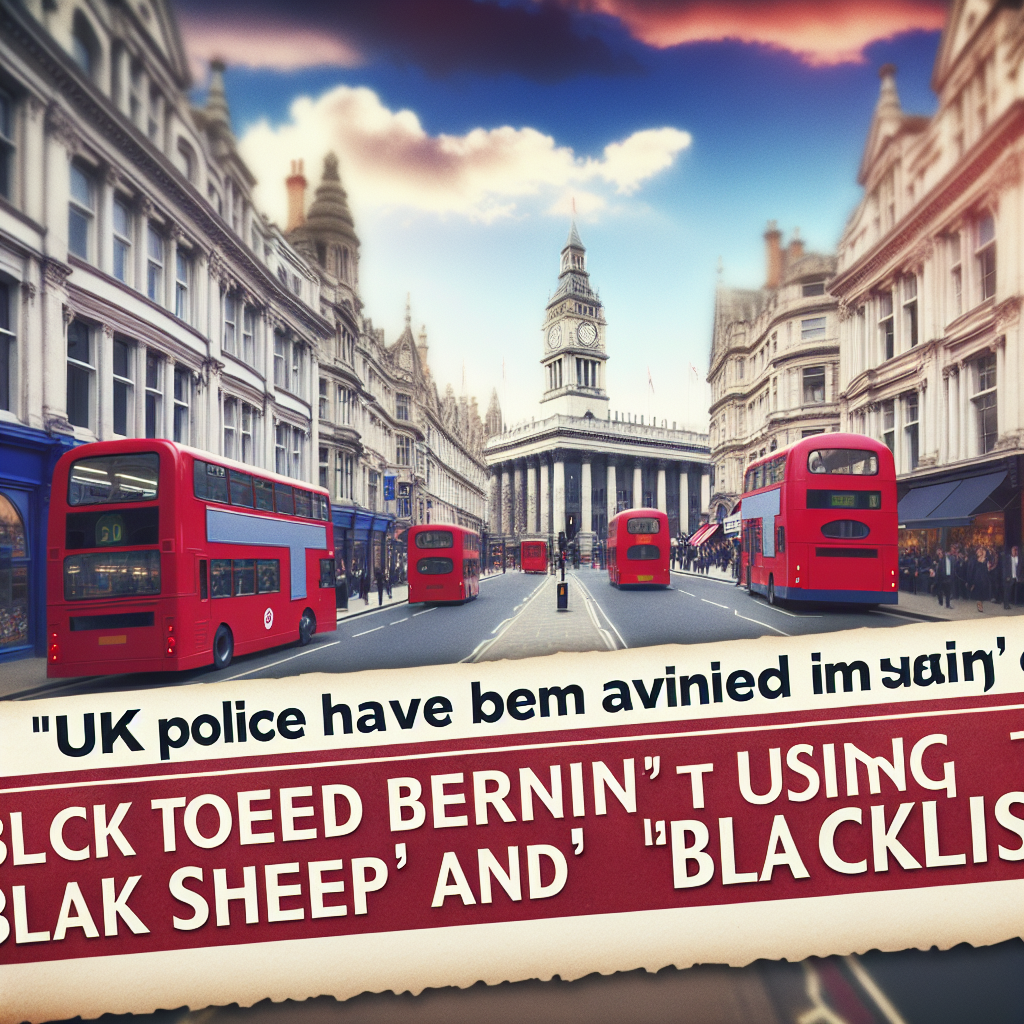 UK Police Advised Against Using Terms Like 'Black Sheep' and 'Blacklist'