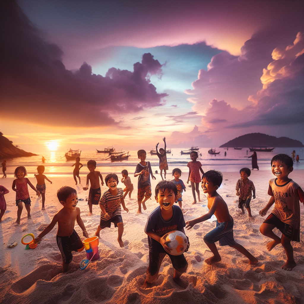 A Beach Outing for Displaced Rohingya Children in Malaysia