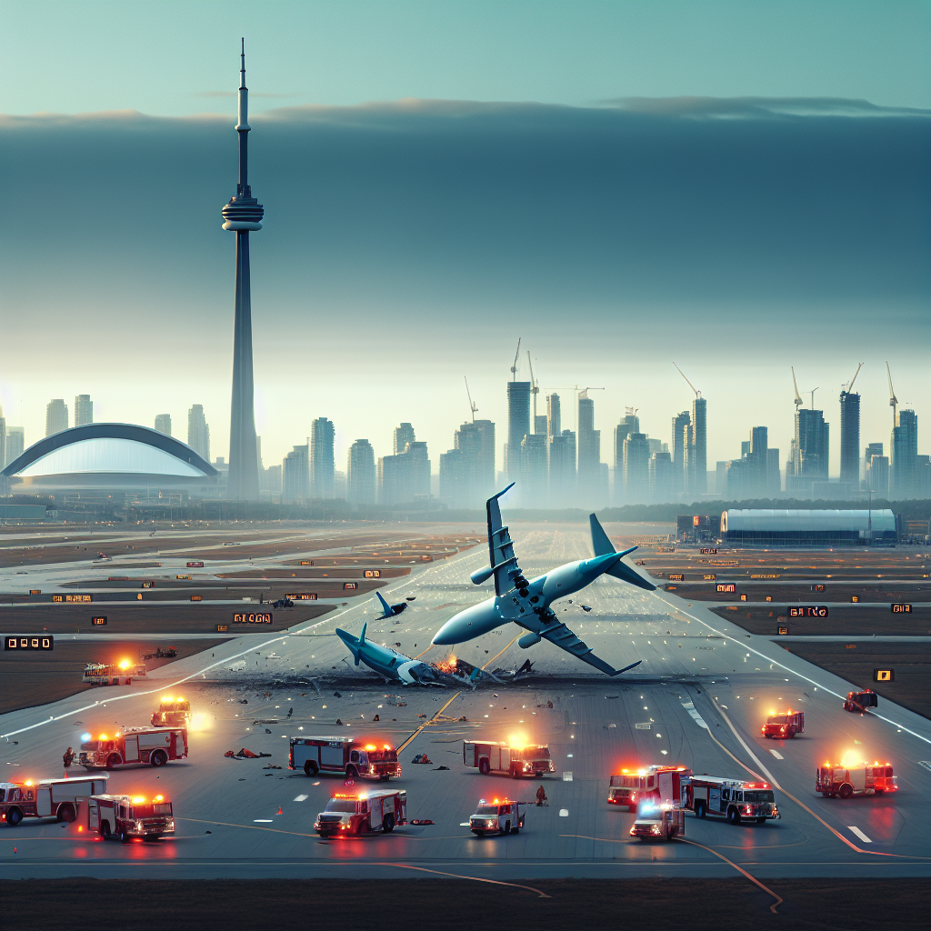 Aircraft Overturns During Landing at Toronto Airport (VIDEOS)