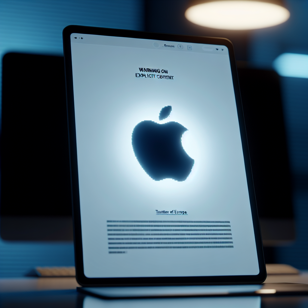 Apple Issues Warning on Explicit Content Apps in EU