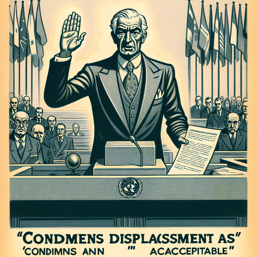 Arab League Leader Condemns Palestinian Displacement as "Unacceptable"