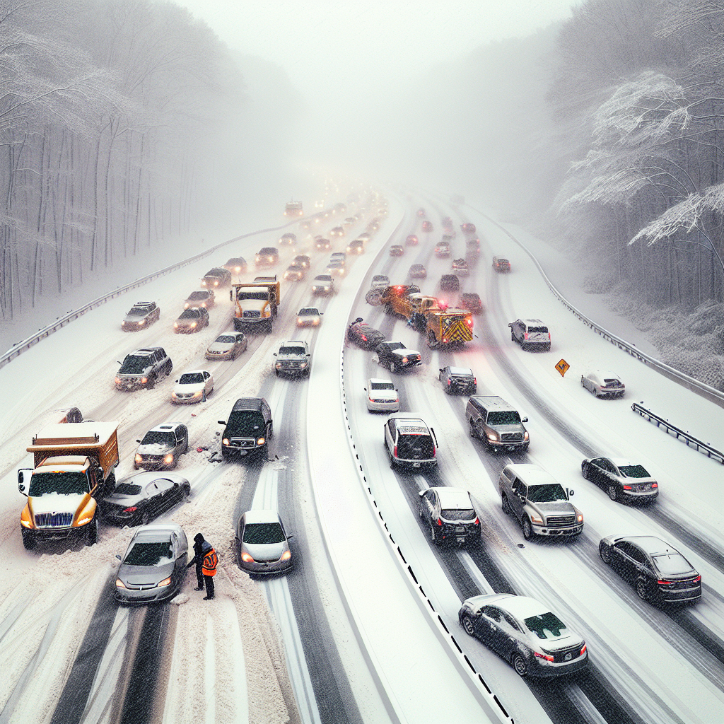Arctic Blast Causes Numerous Crashes on Snowy Virginia and North Carolina Roads