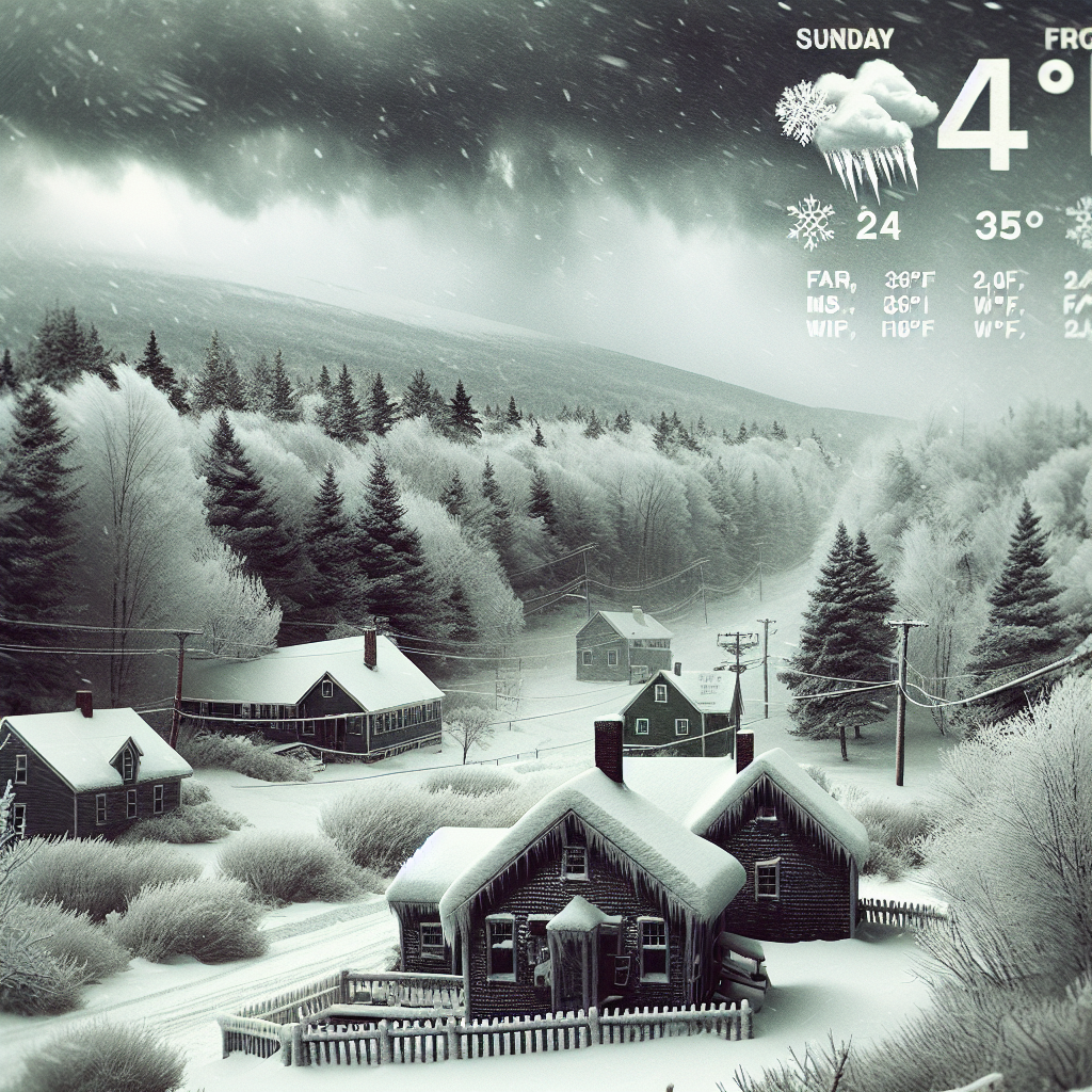 Arctic Chill Alert for Northern New Hampshire with More Snow Forecasted Sunday