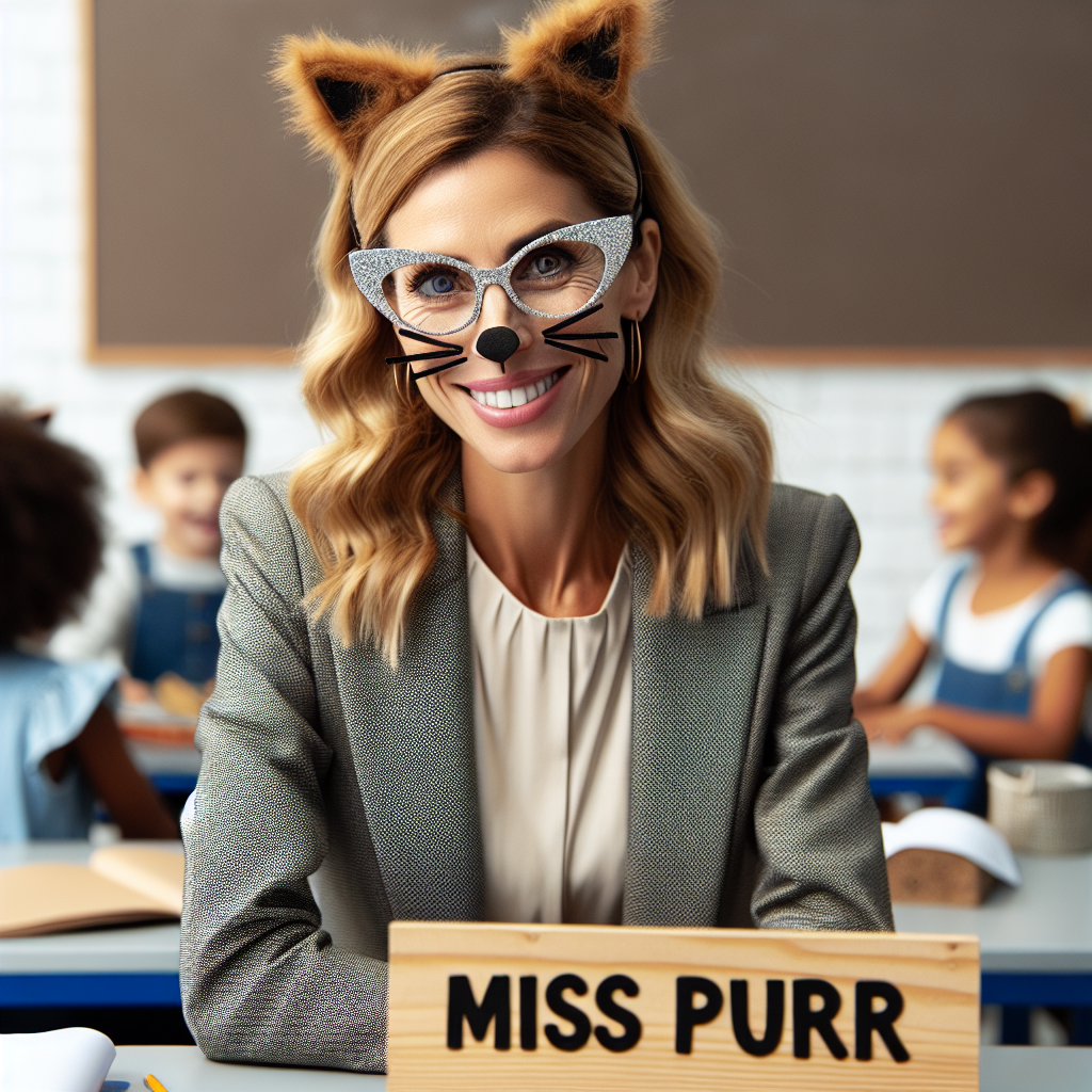 Australian Educator Embraces Feline Identity, Requests Students Use "Miss Purr"