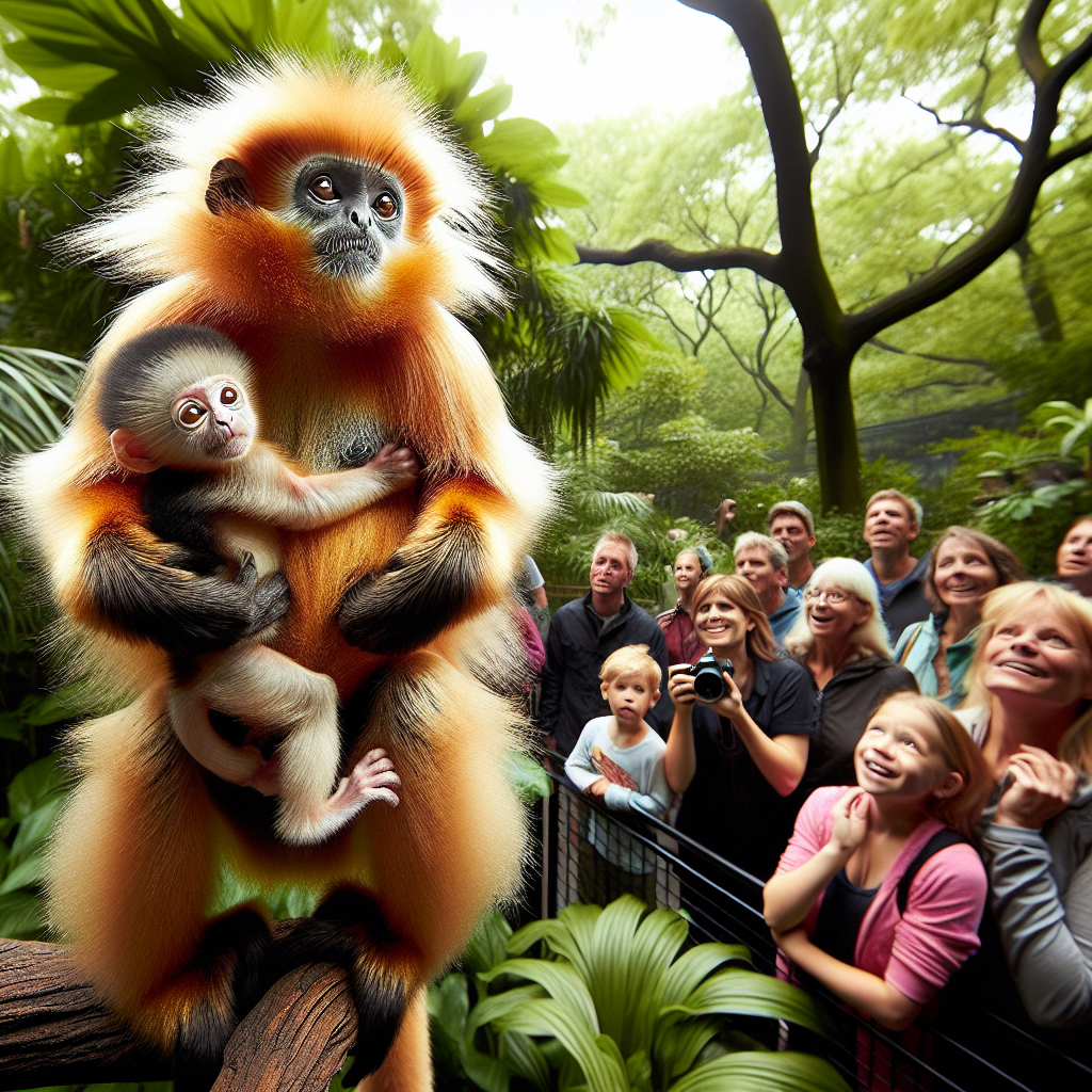 Baby Silvered Langur Debuts at the Bronx Zoo