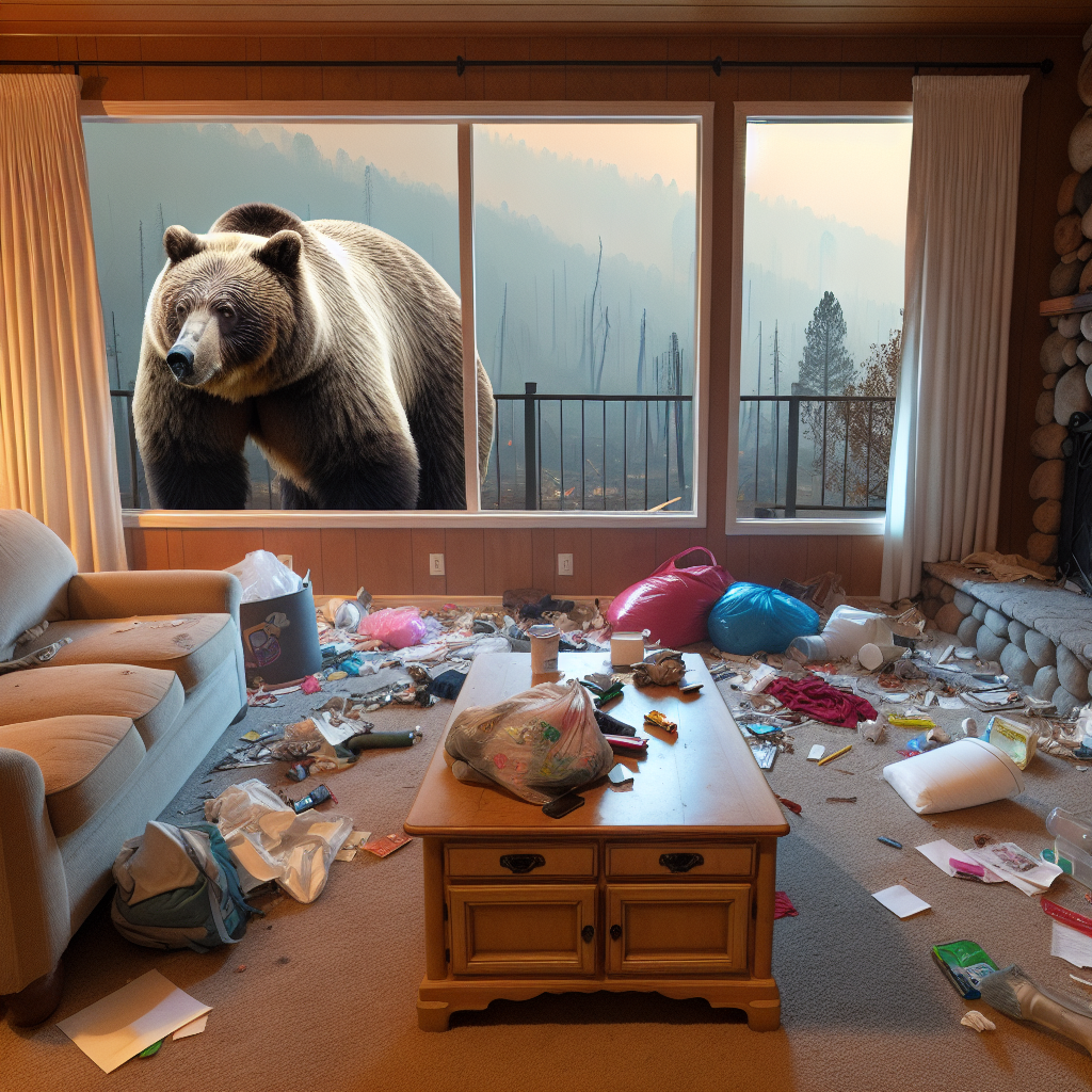 Bear Takes Over Home After Owner Evacuates Due to LA Wildfires