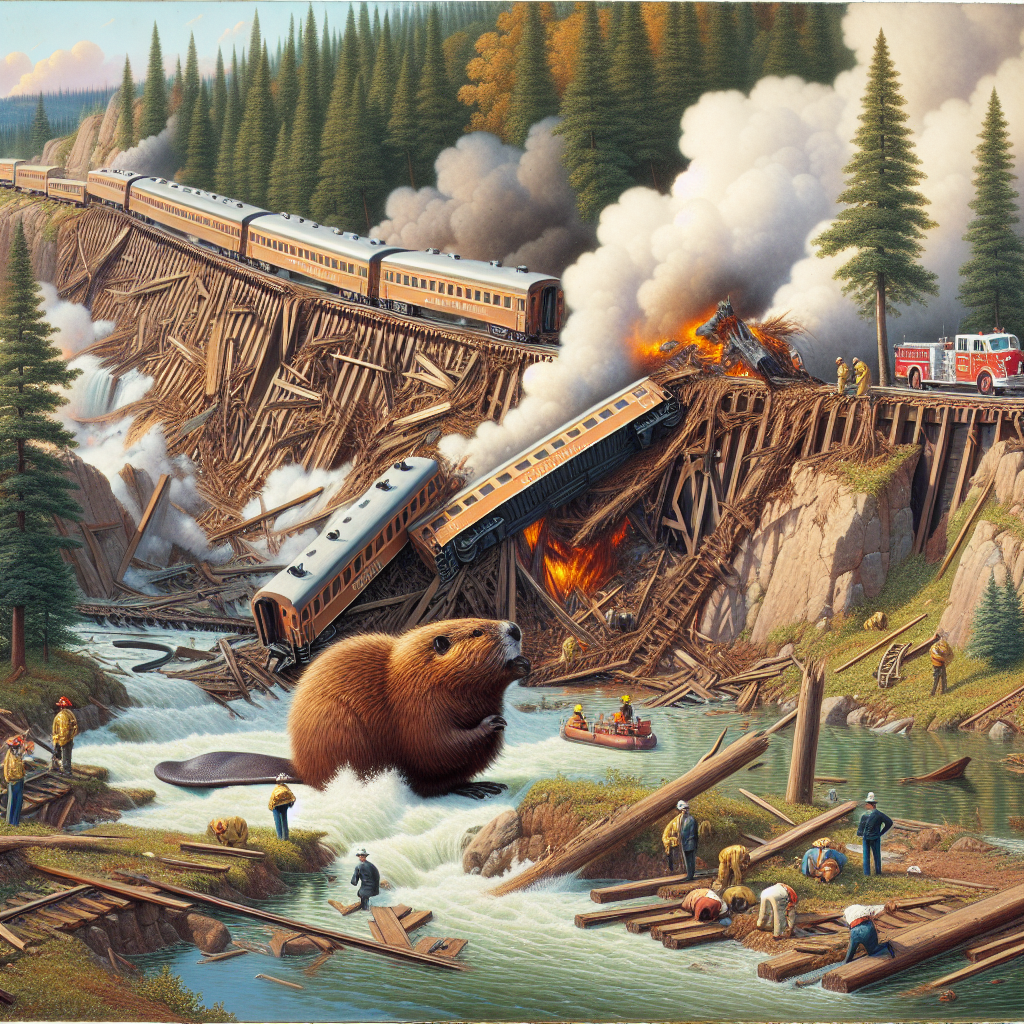 Beaver Dam Causes Maine Train Derailment, Resulting in Injuries and Fire: Officials
