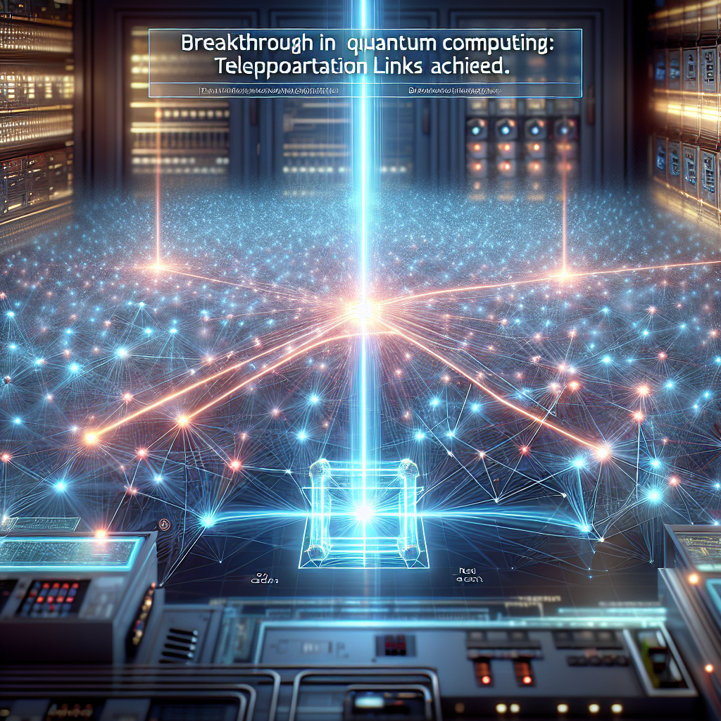 Breakthrough in Quantum Computing: Teleportation Links Achieved