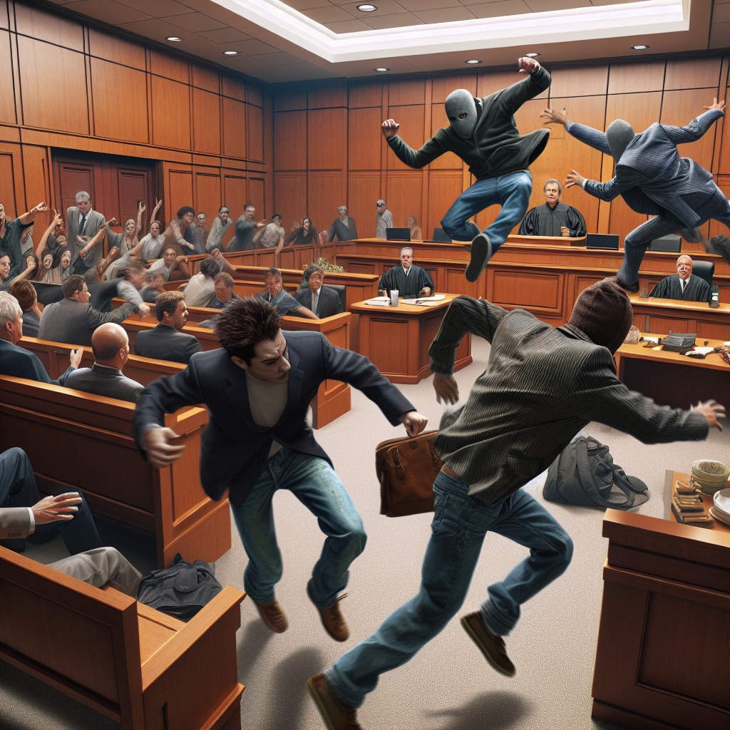 Chaos Erupts in New Mexico Courtroom as Men Attack Defendant in Homicide Trial