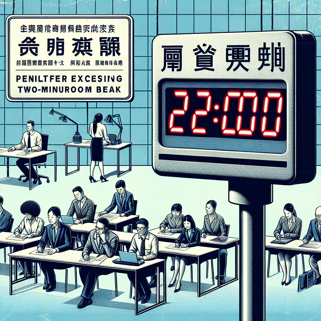 Chinese Firm Imposes Fines for Exceeding 2-Minute Bathroom Breaks