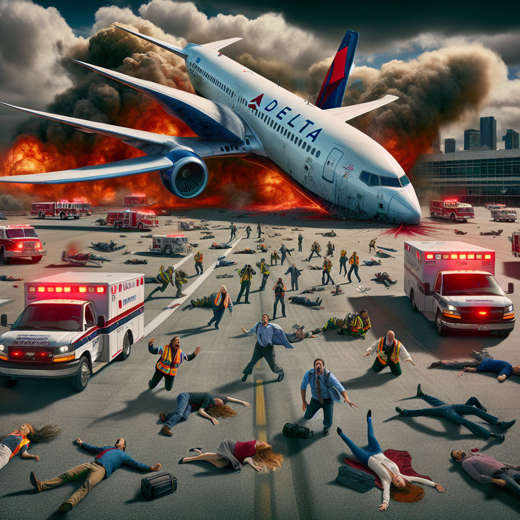 "Delta Passengers Describe Harrowing Experience After Plane Flips"