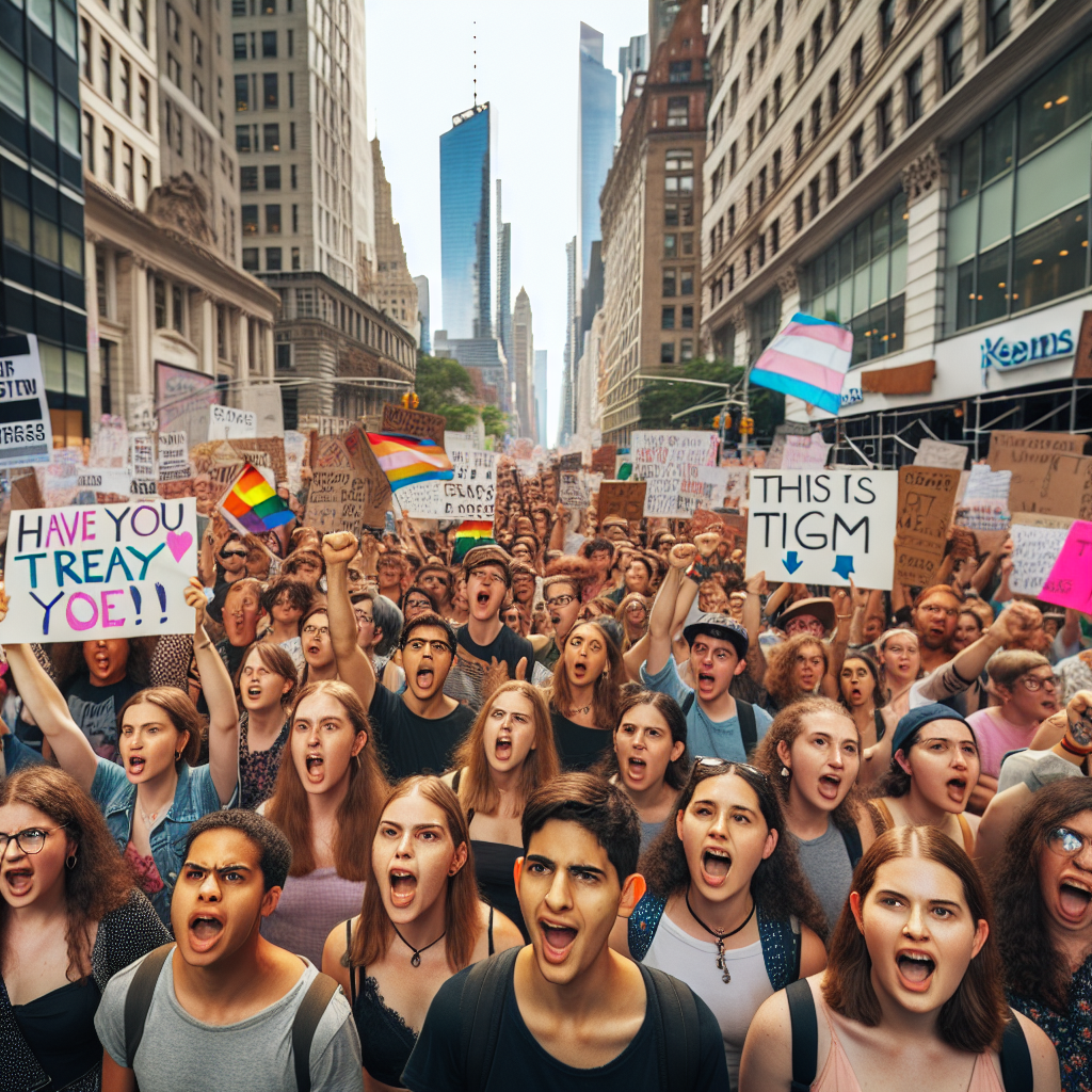Demonstrations Erupt in New York Over Removal of 'Transgender' and 'Queer' from Rights Website