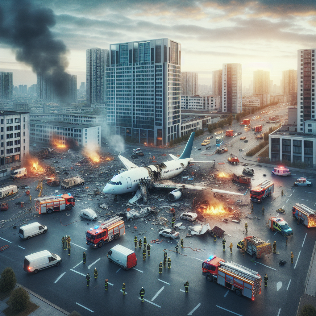 Drone Captures Aftermath of Washington Plane Crash